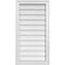 Ekena Millwork Vertical Surface Mount PVC Gable Vnt: Non-Functional, w/2"W x 1-1/2"H, Brickmould Frame, 18"W x 34"H GVPVE18X3402SN - alternate 1